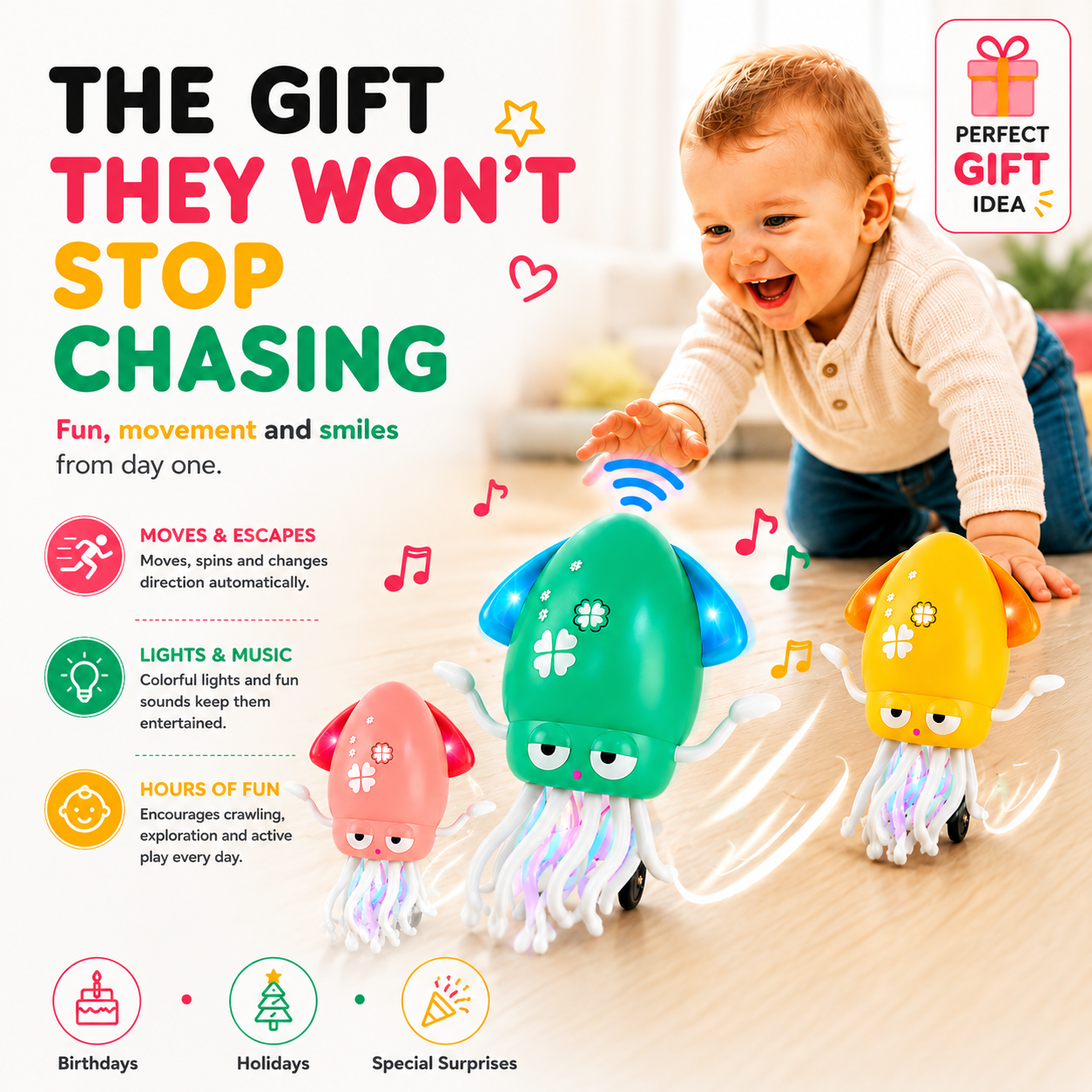 Explorer Octopus -  Fun That Keeps Them Moving