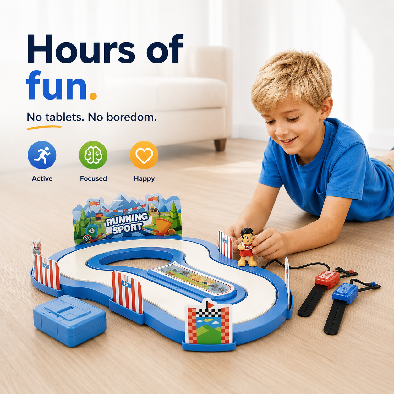 Interactive Racing Game Screen-Free Fun for Kids with Endless Energy