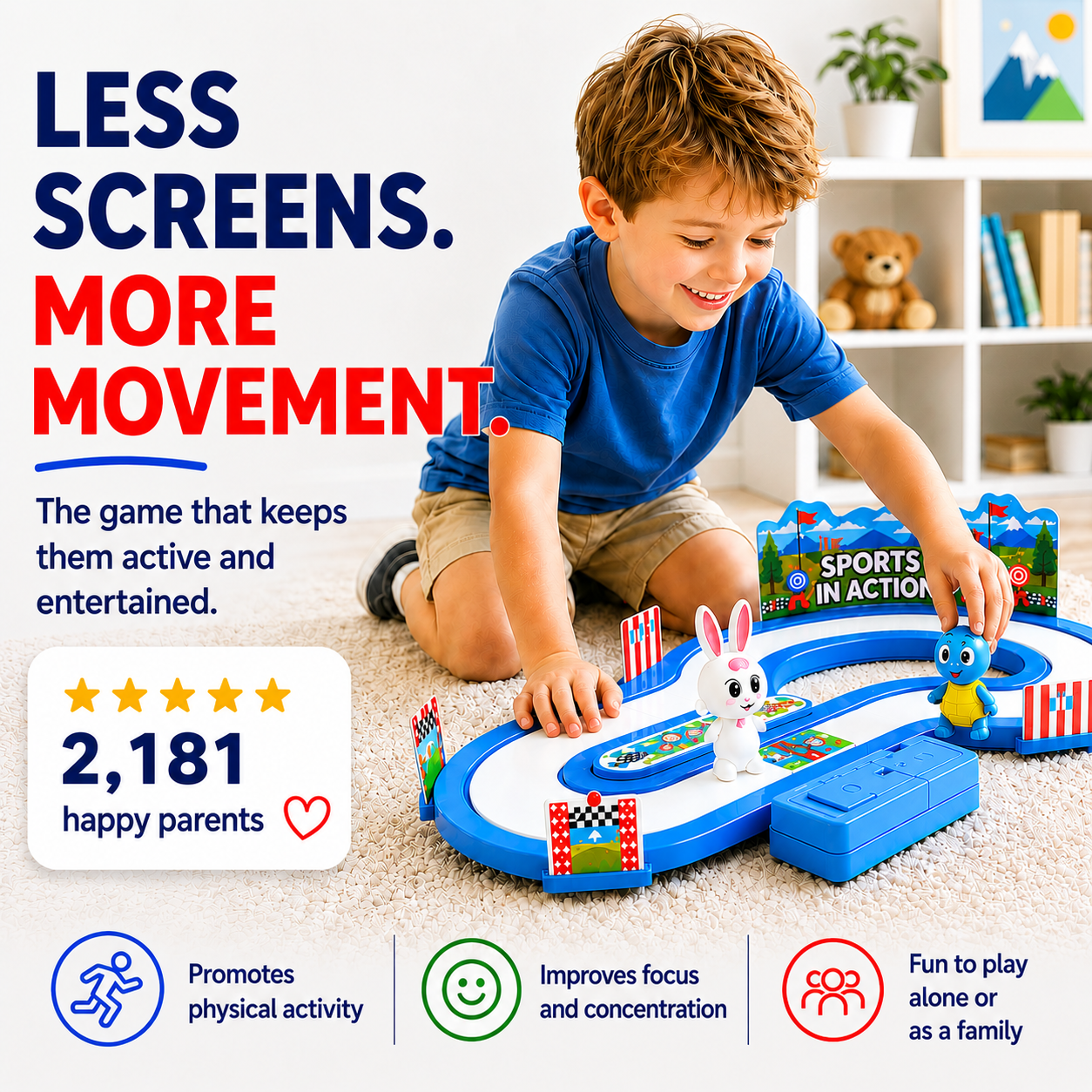 Interactive Racing Game for Kids
